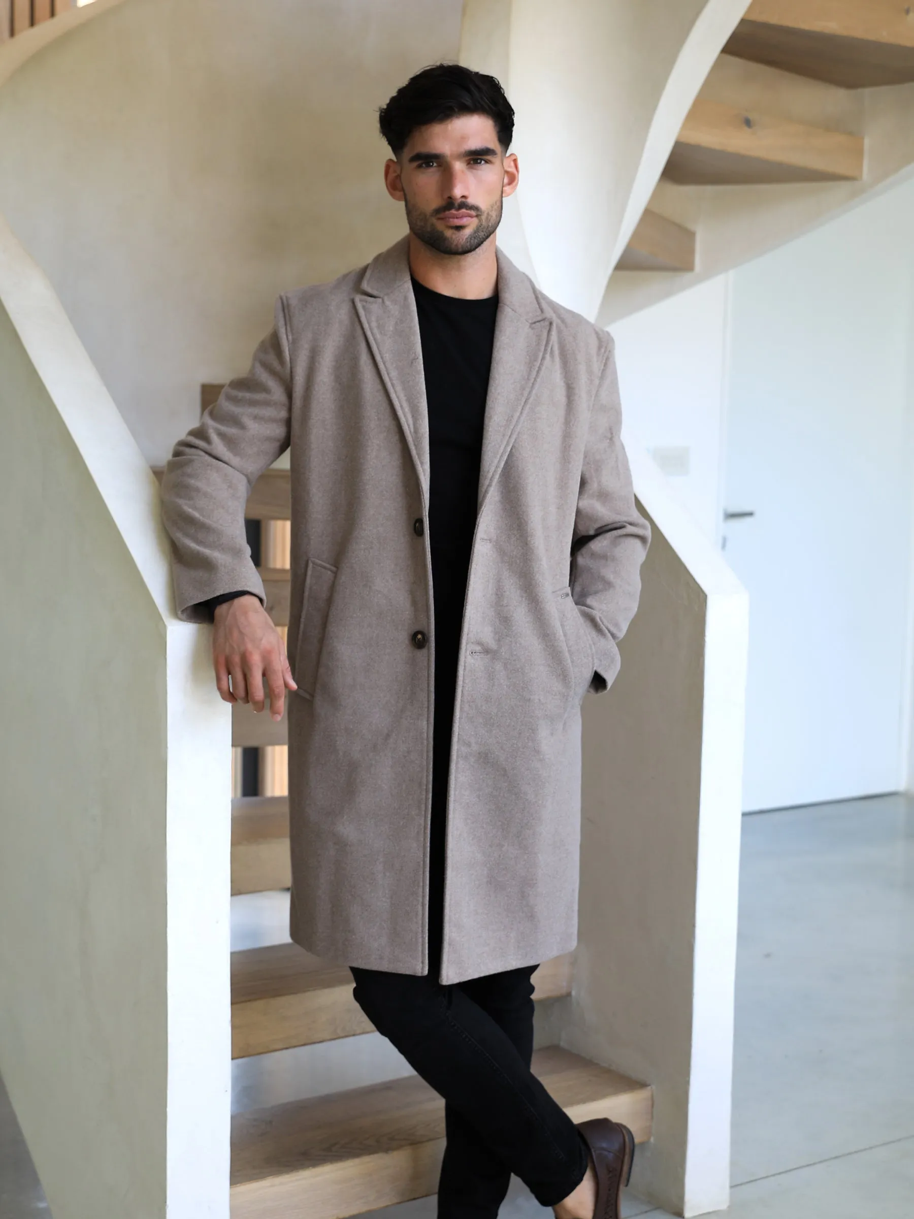 Knightsbridge Tailored Coat - Brown