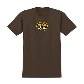 Krooked Eyes Logo T-Shirt Chocolate/Gold