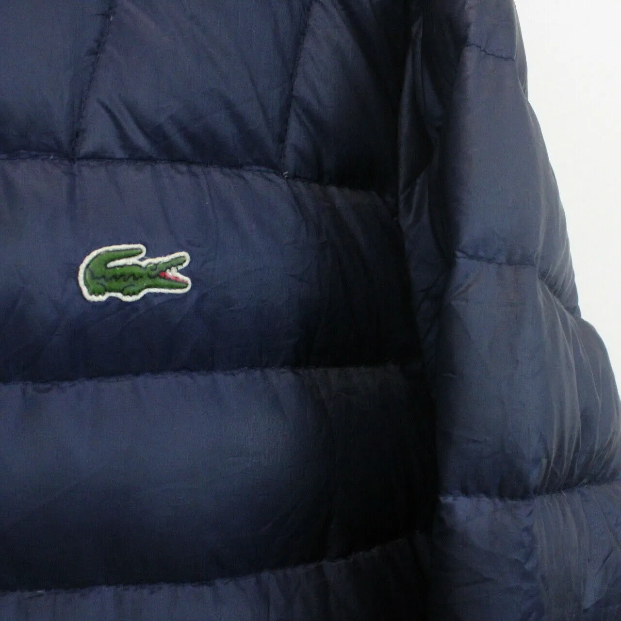 LACOSTE Down Puffer Jacket Navy Blue | Medium