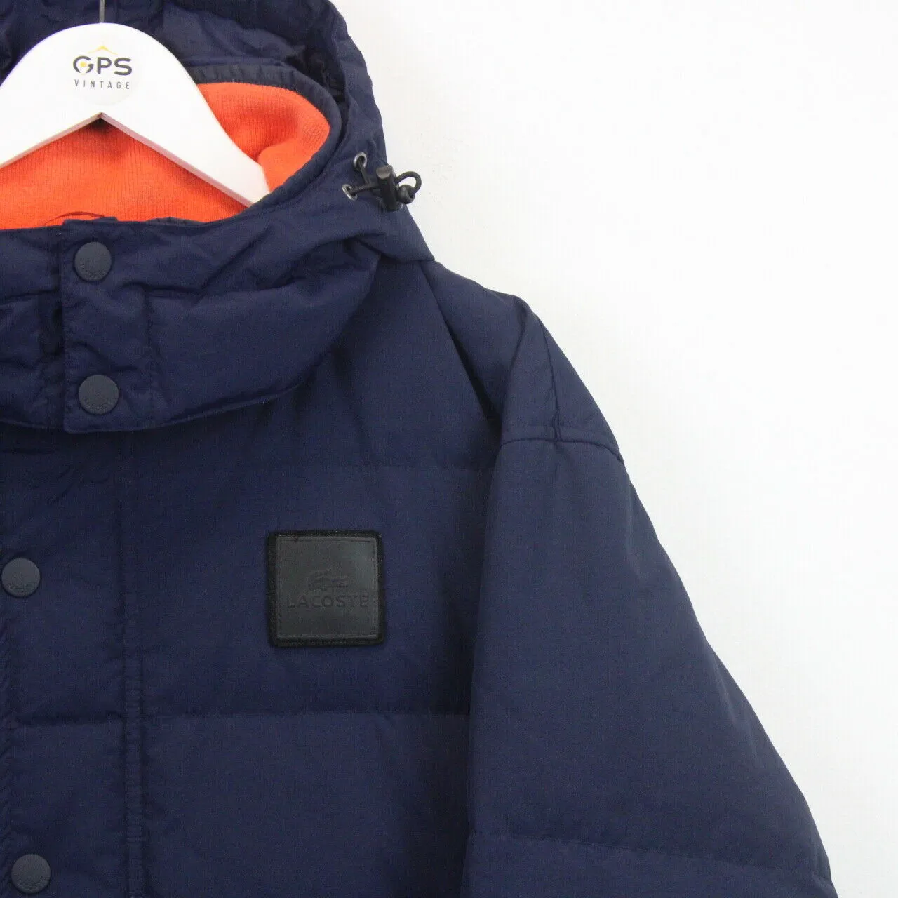 LACOSTE Puffer Jacket Navy Blue | XL