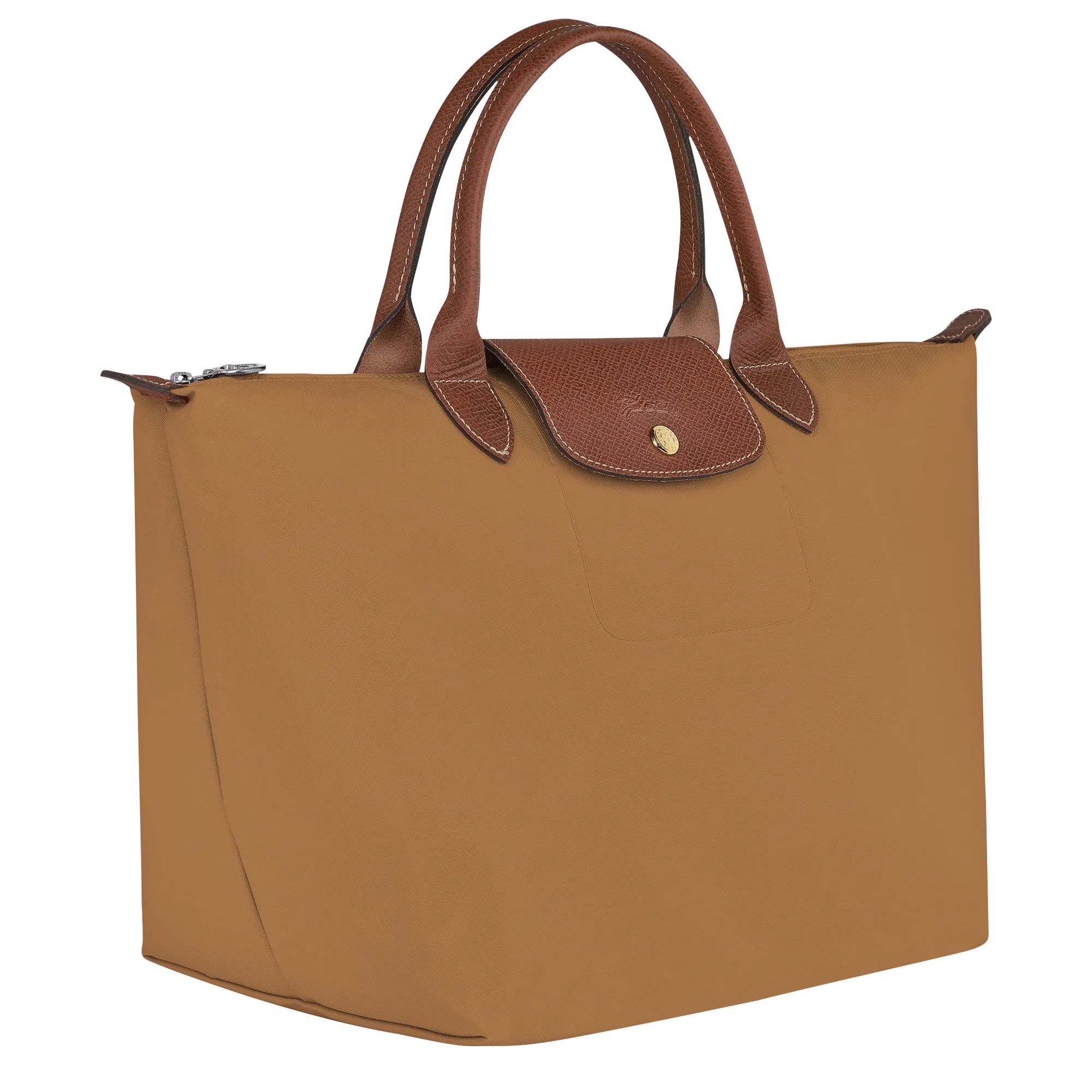 Le Pliage Original M Handbag Fawn - Recycled canvas