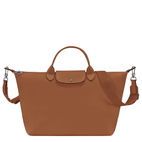 Le Pliage Xtra L Handbag Cognac - Leather