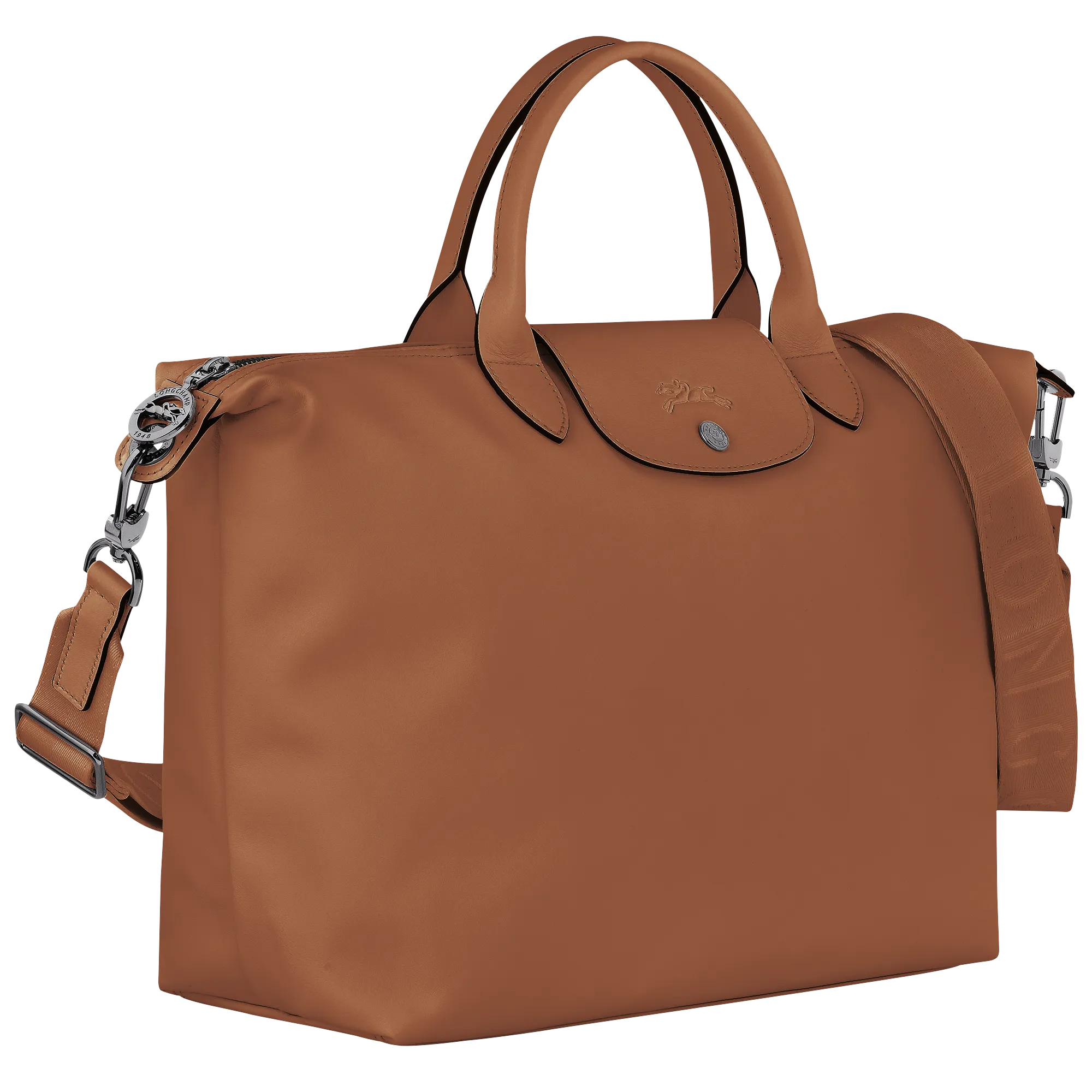 Le Pliage Xtra L Handbag Cognac - Leather