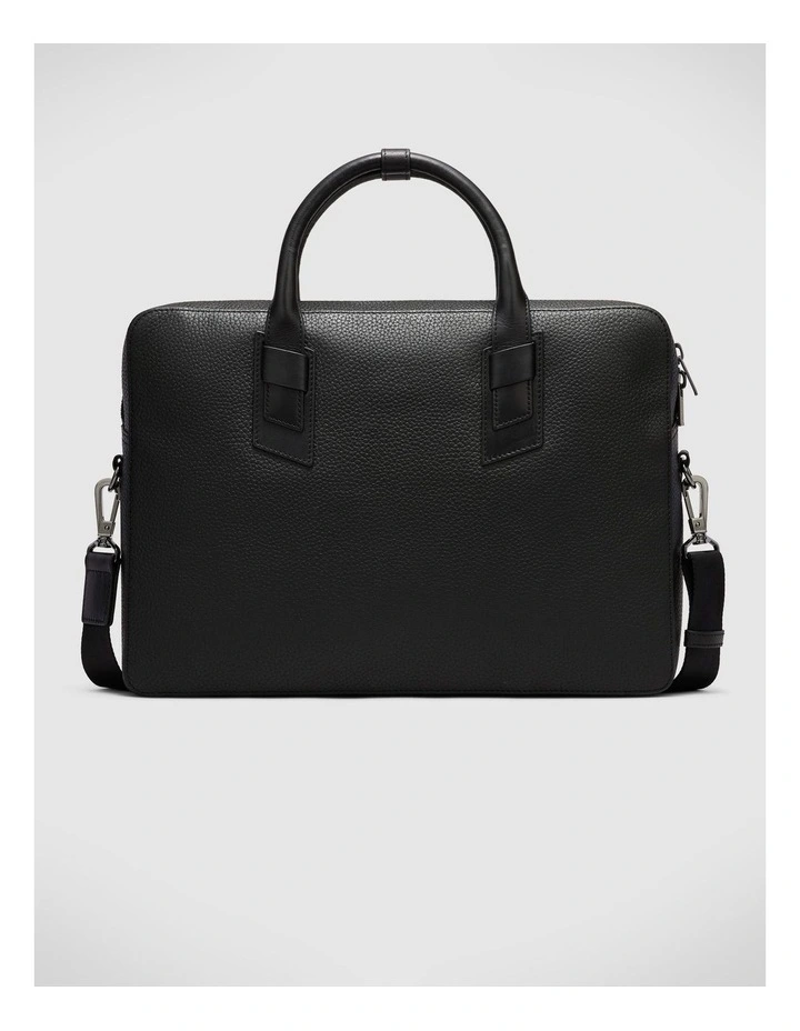 Leather Briefcase in Black