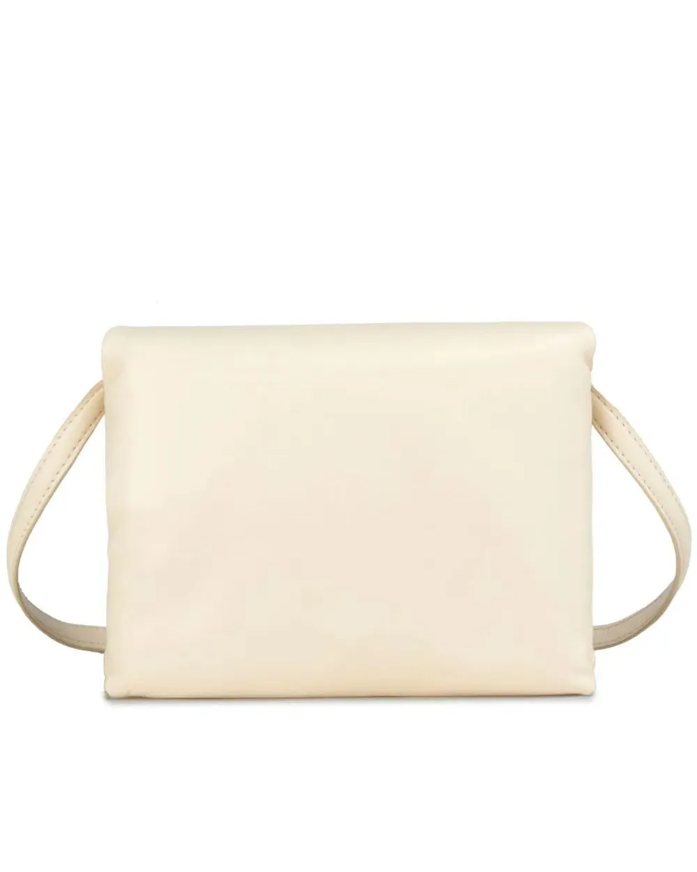 Leather Prisma Pouch in Ivory