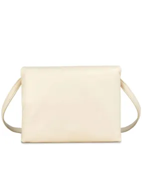 Leather Prisma Pouch in Ivory