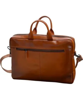 Leathere Women's Classic Leather Laptop Bag