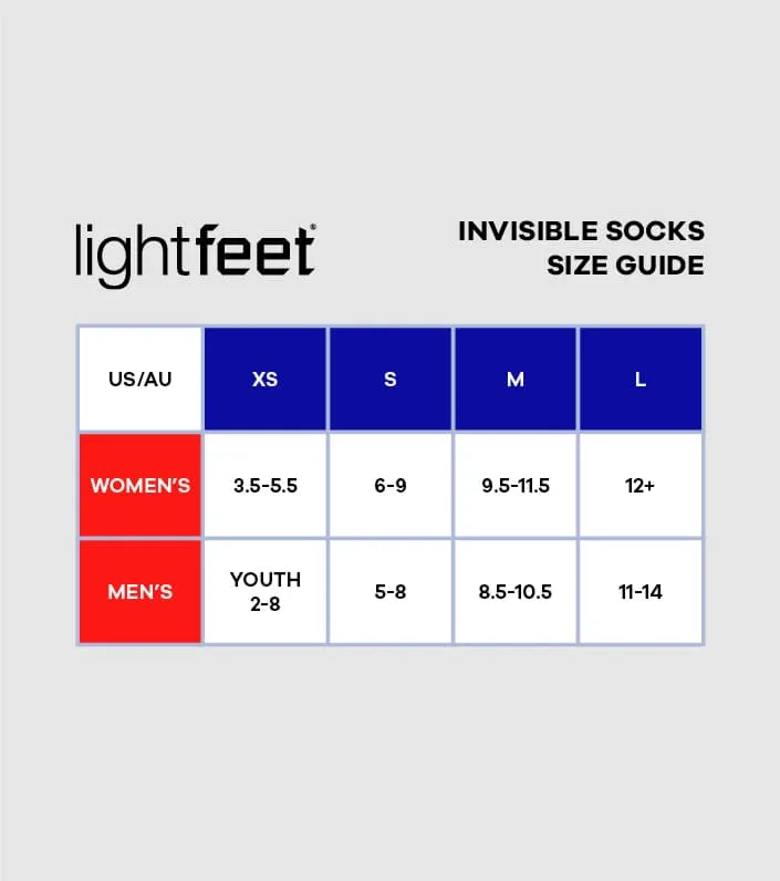 lightfeet invisible socks - 1 pair