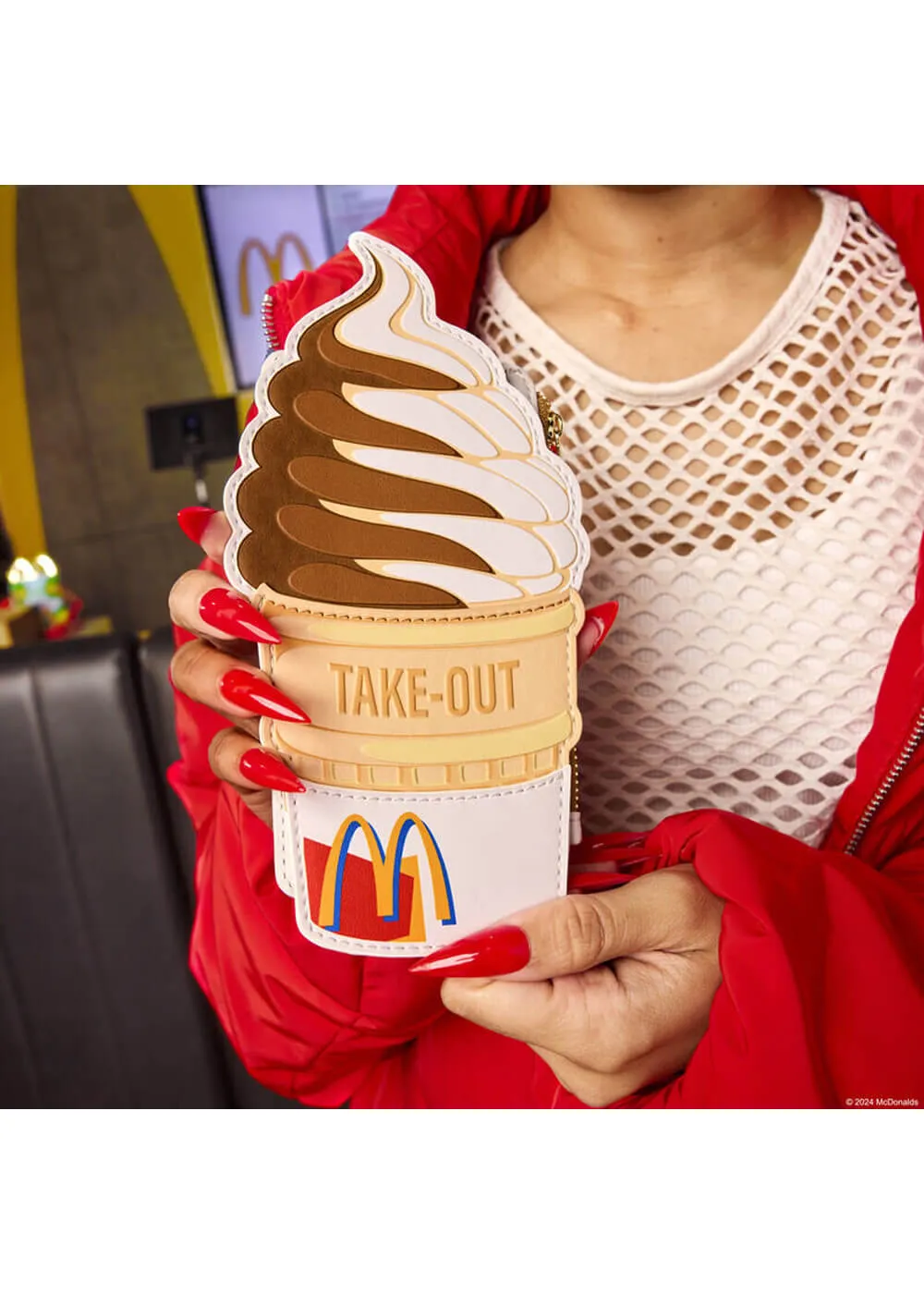 Loungefly McDonalds Soft Serve Ice Cream Cardholder