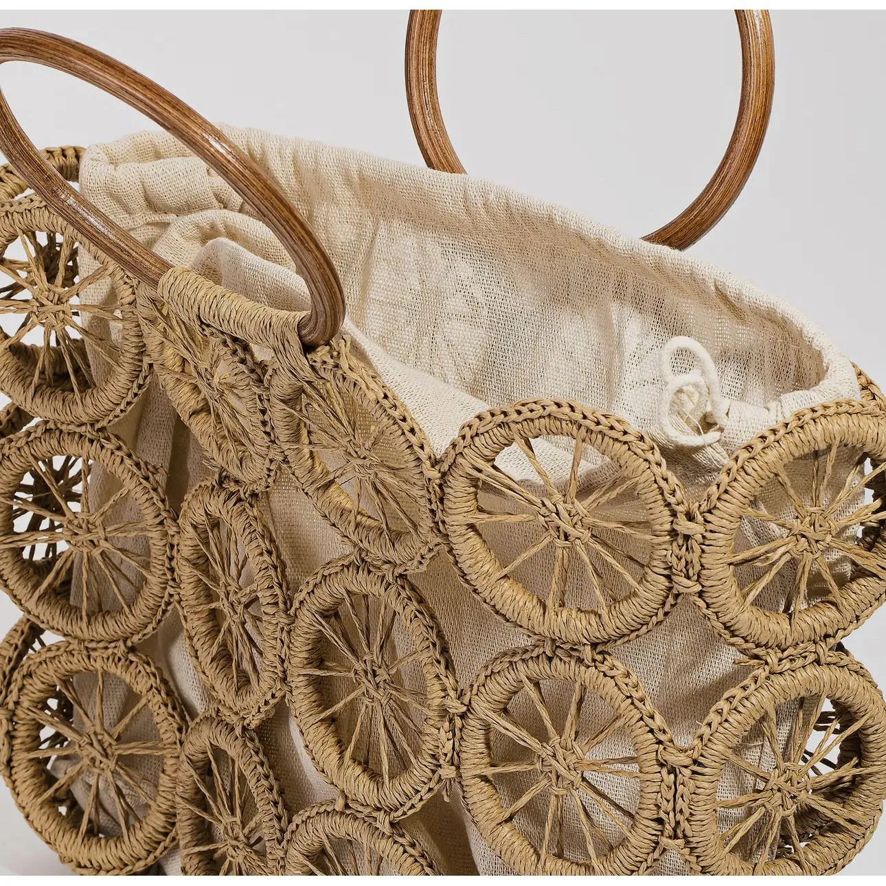 Luna Boho Multi Circle Summer Beach Bag