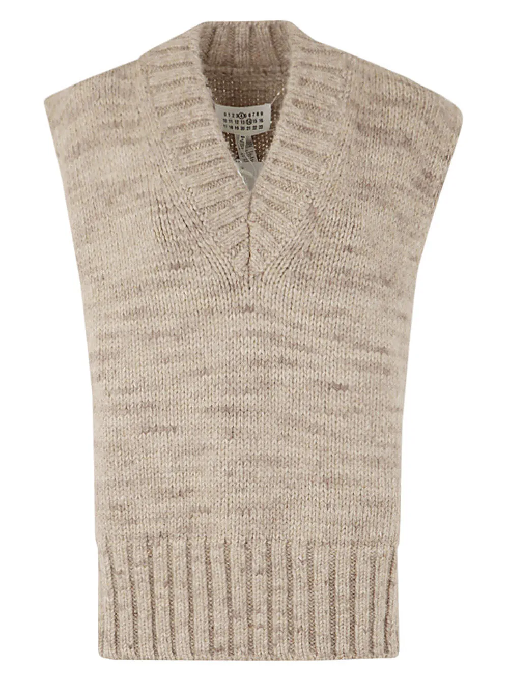 Maison Margiela V-Neck Ribbed Knit Vest