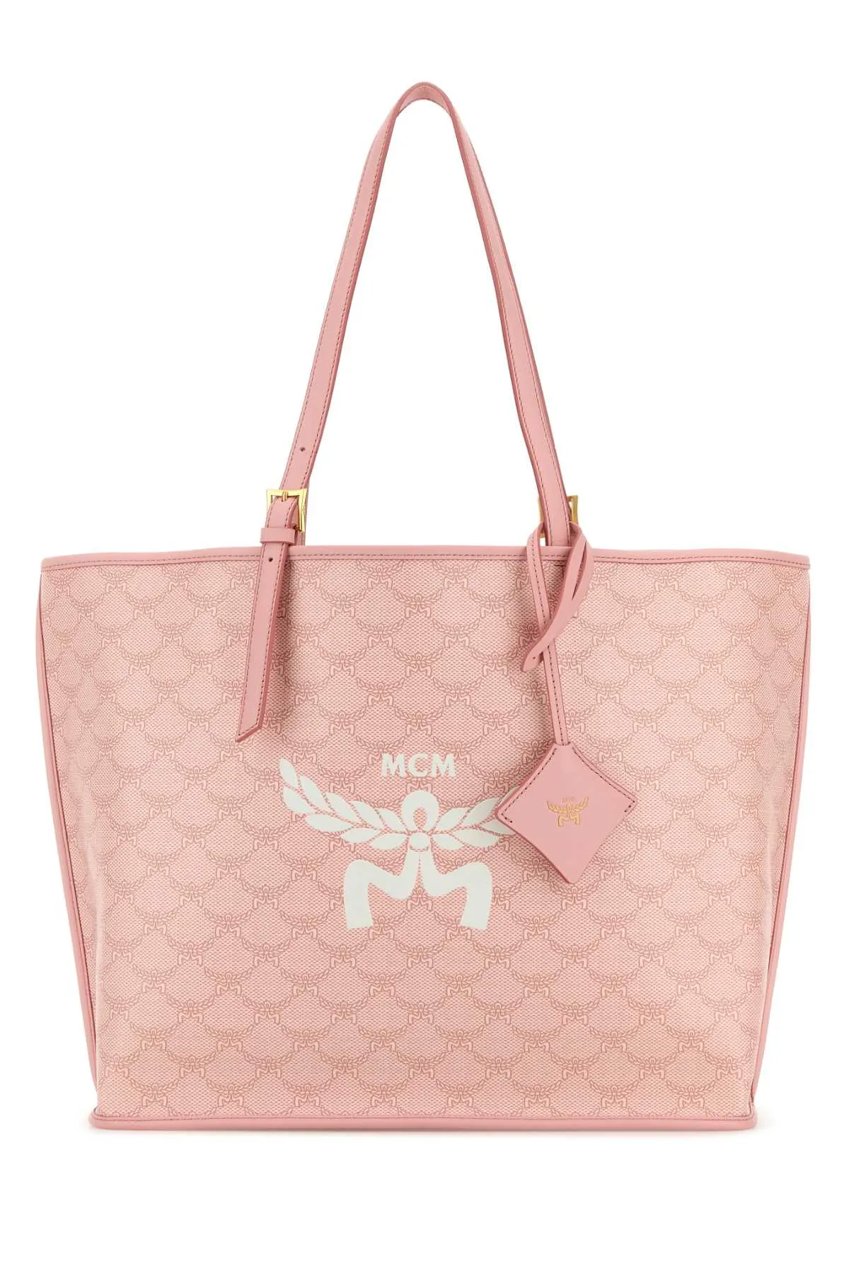 MCM Printed Canvas Himmel Shopping Bag