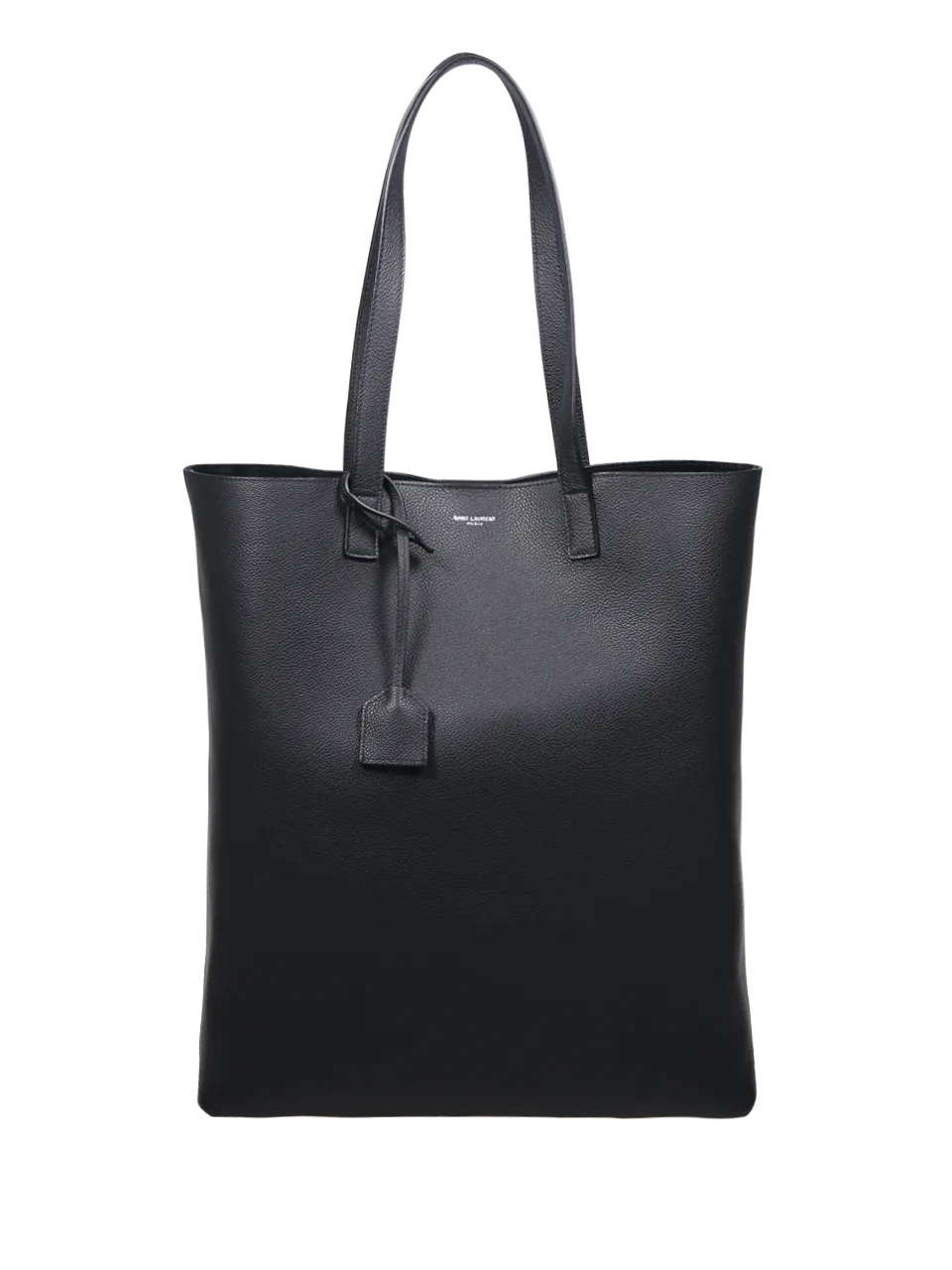 MEN SAINT LAURENT BLACK CALF SKIN BOLD SHOPPING BAG