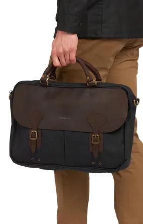 Men's Barbour Wax Leather Briefcase