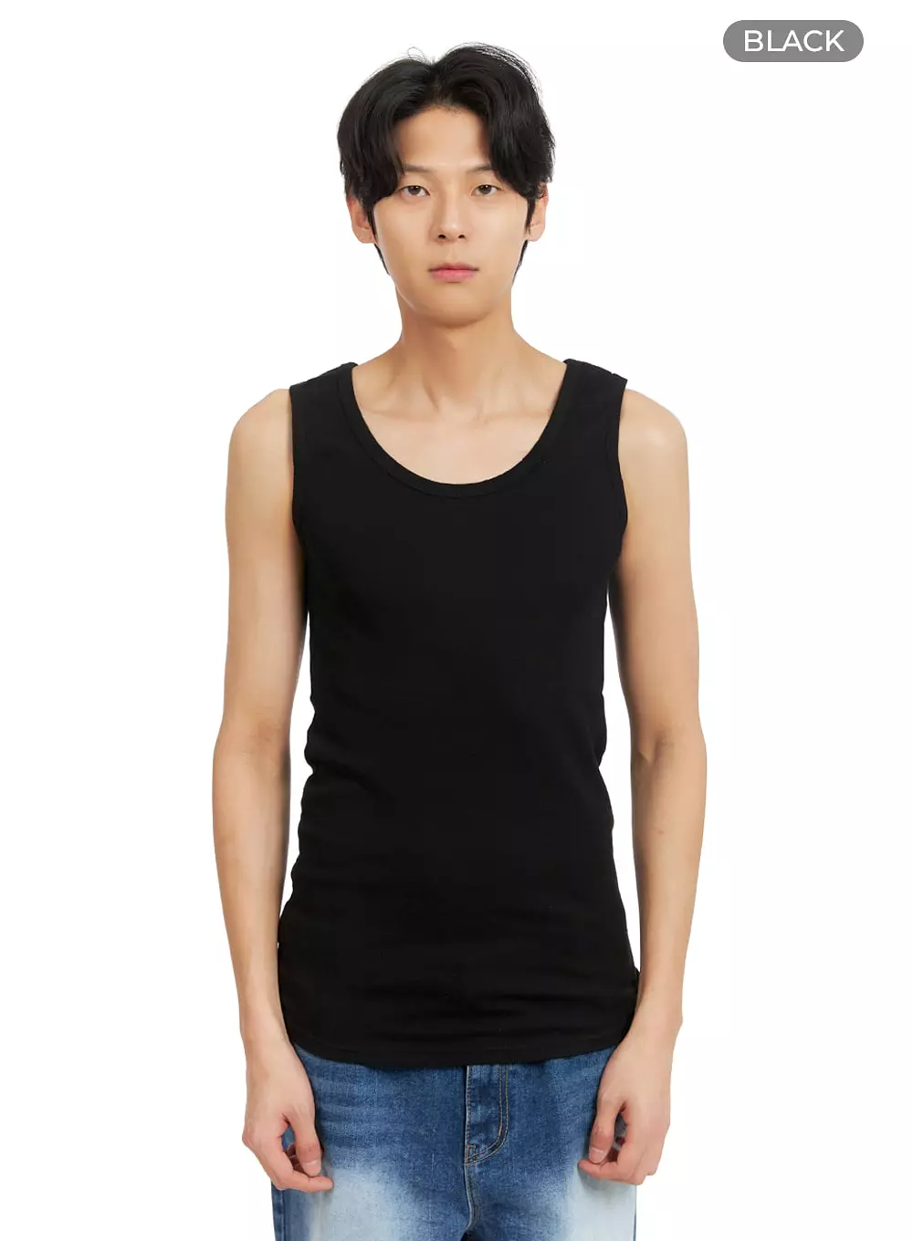 Men's Basic U Neck Tank Top IA402