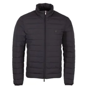 Mens Blue Small Badge Down Puffer