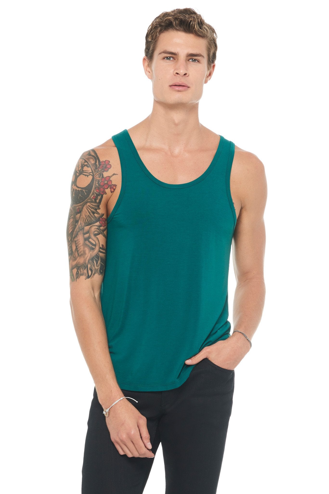 Men's Modal Scoop Neck Tank Top