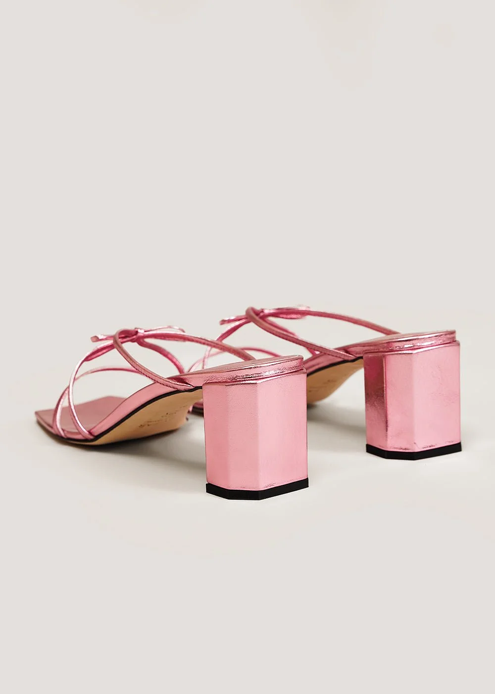 Metallic Pink June Sandals