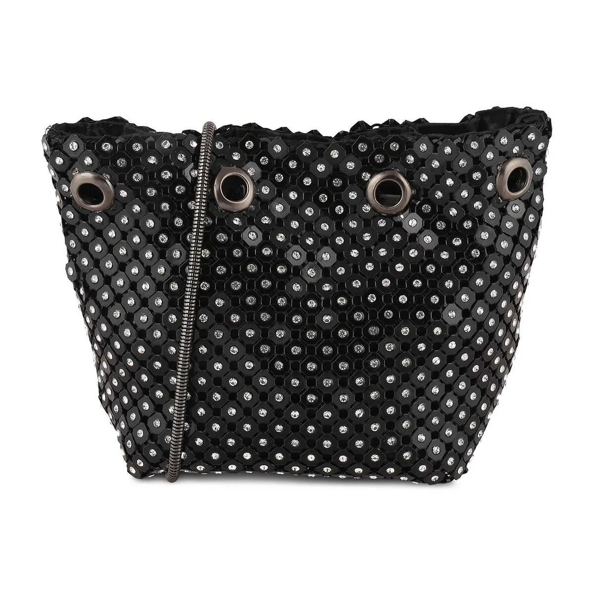 Metro Women Black Evening Bag