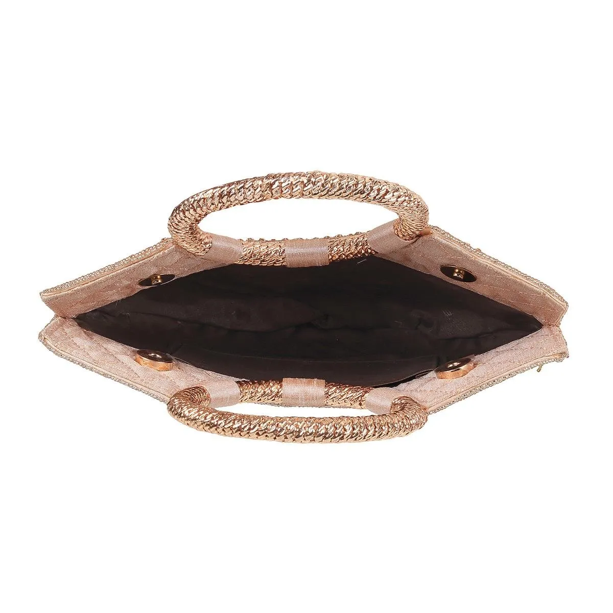 Metro Women Rose-Gold Evening Bag