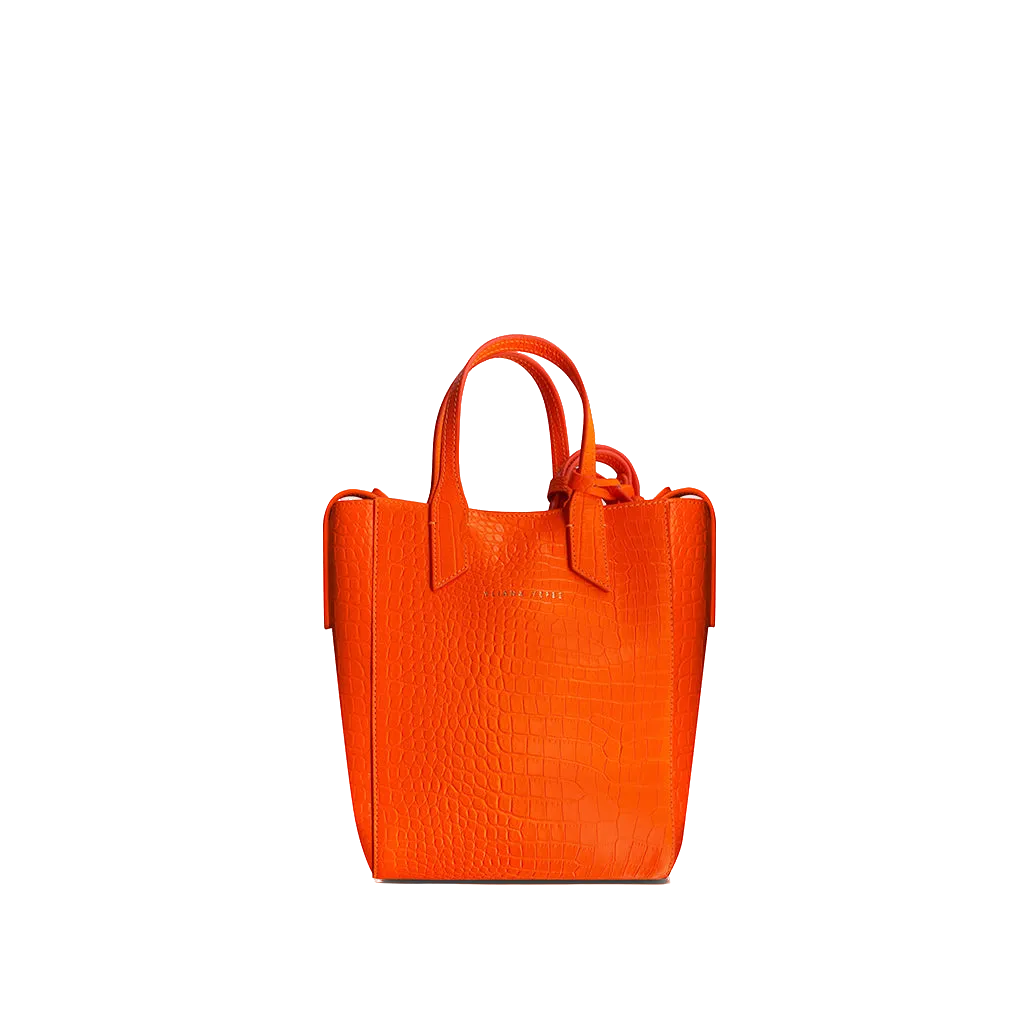 Mini Sarah orange neon tote