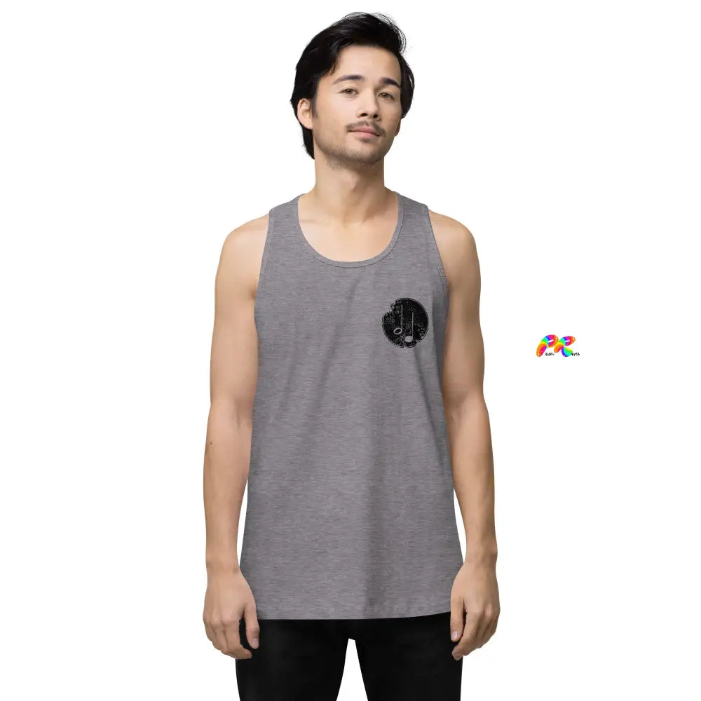 Music Paint Splat Men's Premium Tank Top