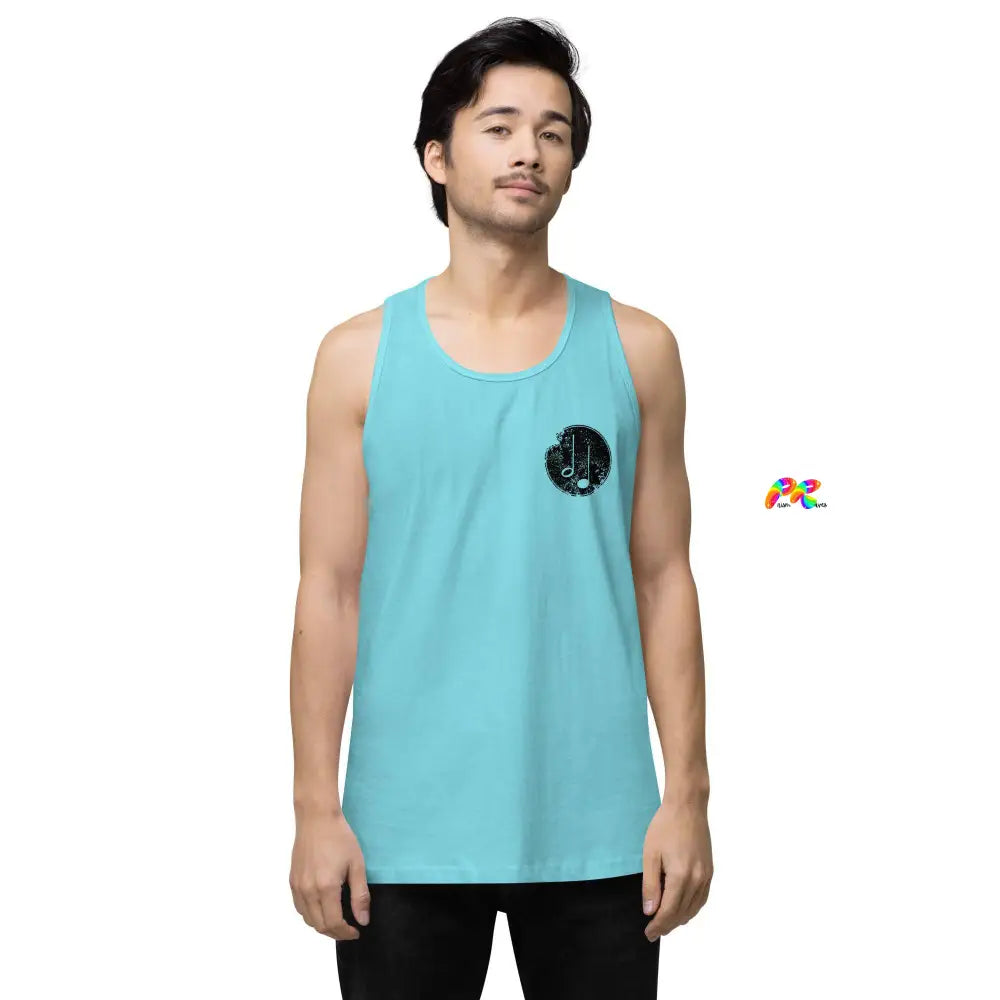 Music Paint Splat Men's Premium Tank Top