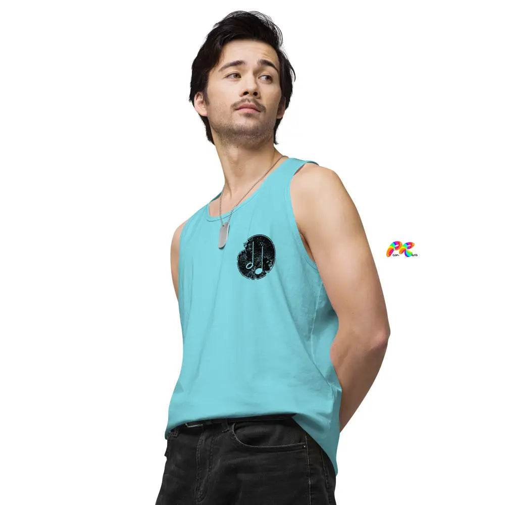 Music Paint Splat Men's Premium Tank Top