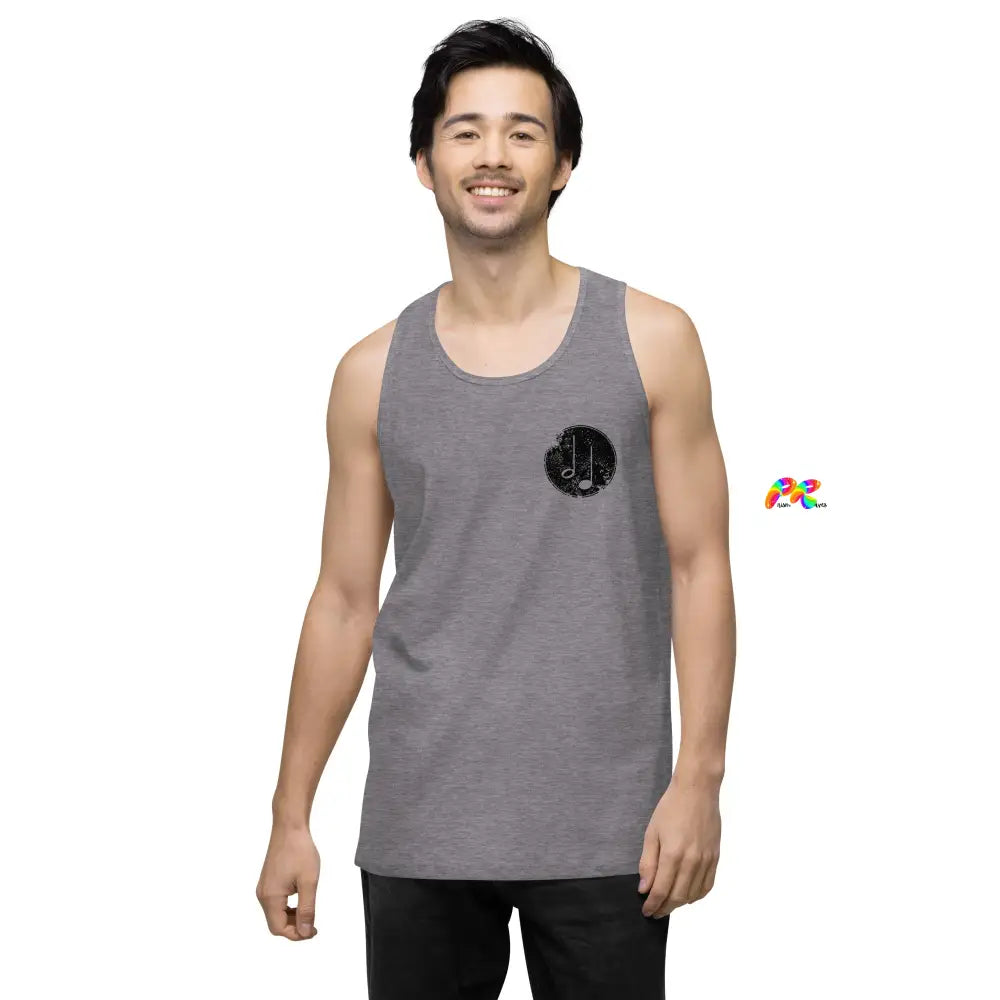 Music Paint Splat Men's Premium Tank Top