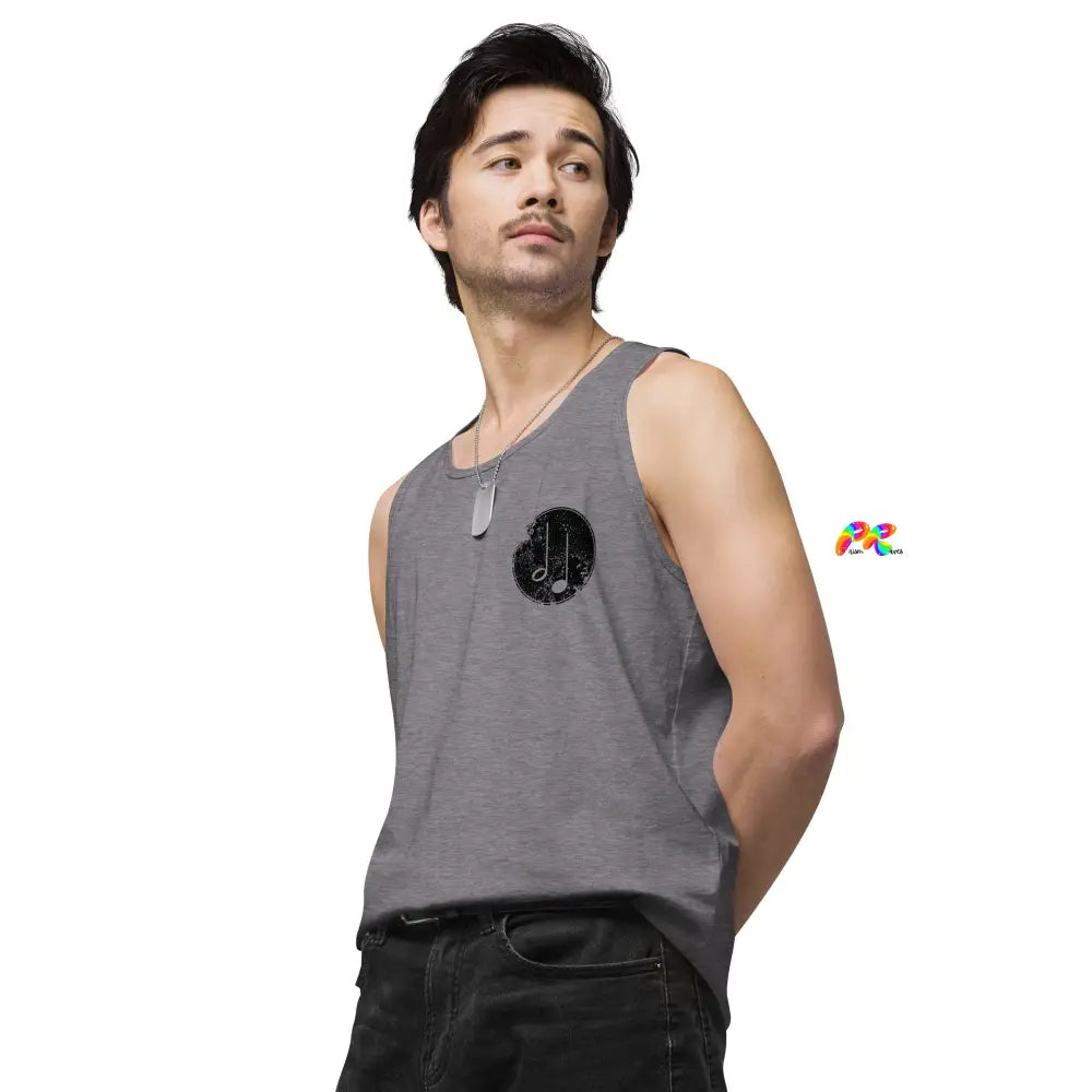 Music Paint Splat Men's Premium Tank Top