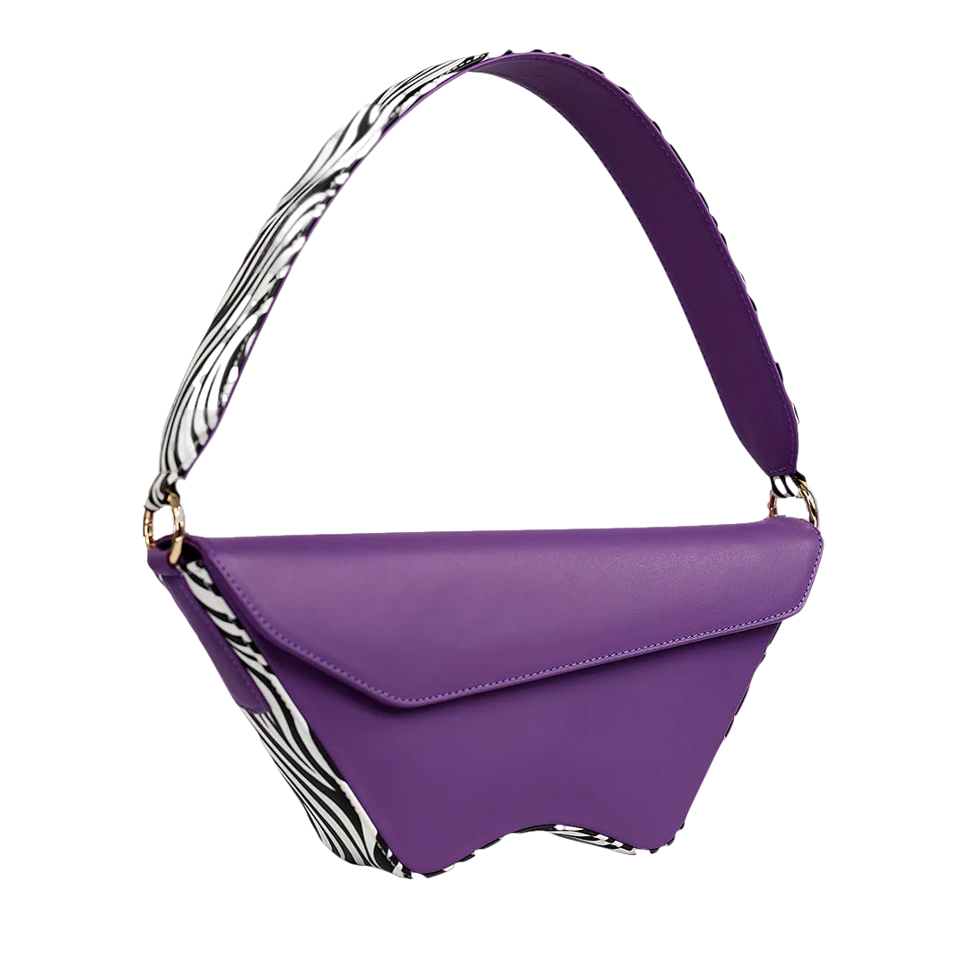 Nadira - Purple x Zebra - Shoulder Bag