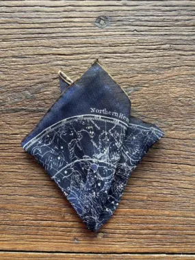 NAVY CONSTELATIONS POCKET SQUARE