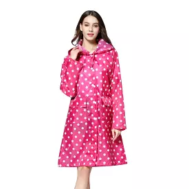 New Arrival!!! Fashion Cute Dots Raincoat Women Poncho Waterproof Rain Wear Outdoor Coat Jacket Suit Wholesale Dropshipping