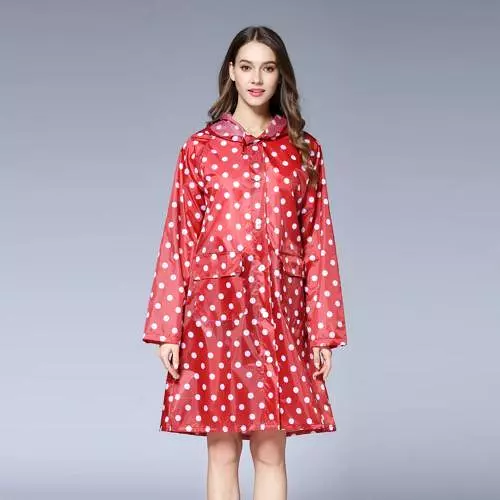 New Arrival!!! Fashion Cute Dots Raincoat Women Poncho Waterproof Rain Wear Outdoor Coat Jacket Suit Wholesale Dropshipping