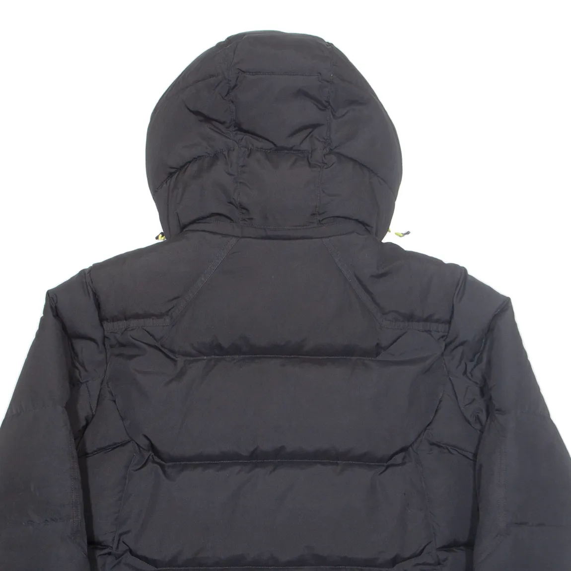 NEW BALANCE Mens Puffer Jacket Black Hooded S