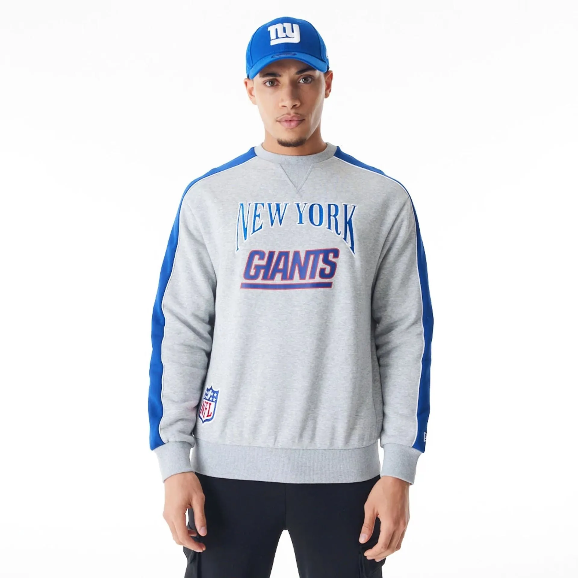 New York Giants NFL Graphic Grey Crew Neck Sweater