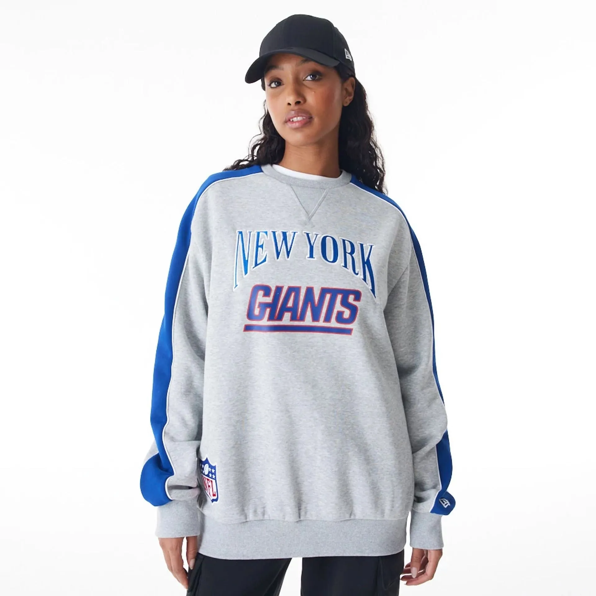 New York Giants NFL Graphic Grey Crew Neck Sweater