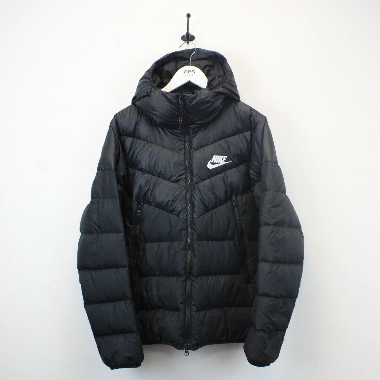 NIKE Down Puffer Jacket Black | Small