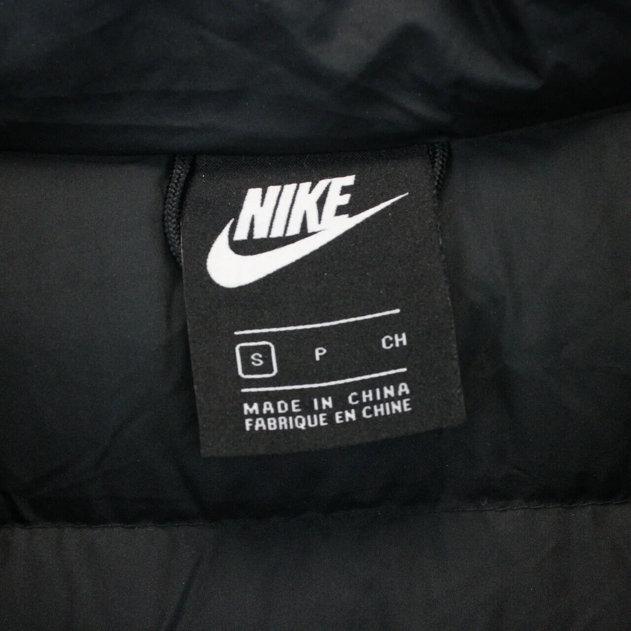 NIKE Down Puffer Jacket Black | Small