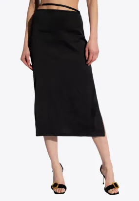 Notte Satin Midi Skirt