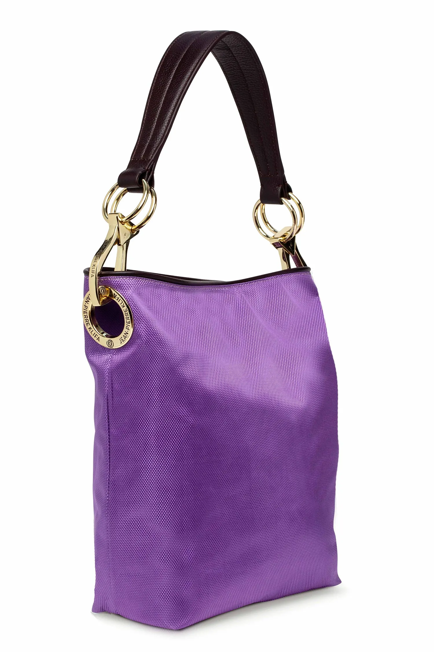 Nylon Bucket Bag Grape