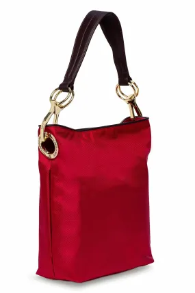 Nylon Bucket Bag Red