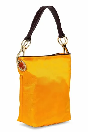 Nylon Bucket Bag Sunflower