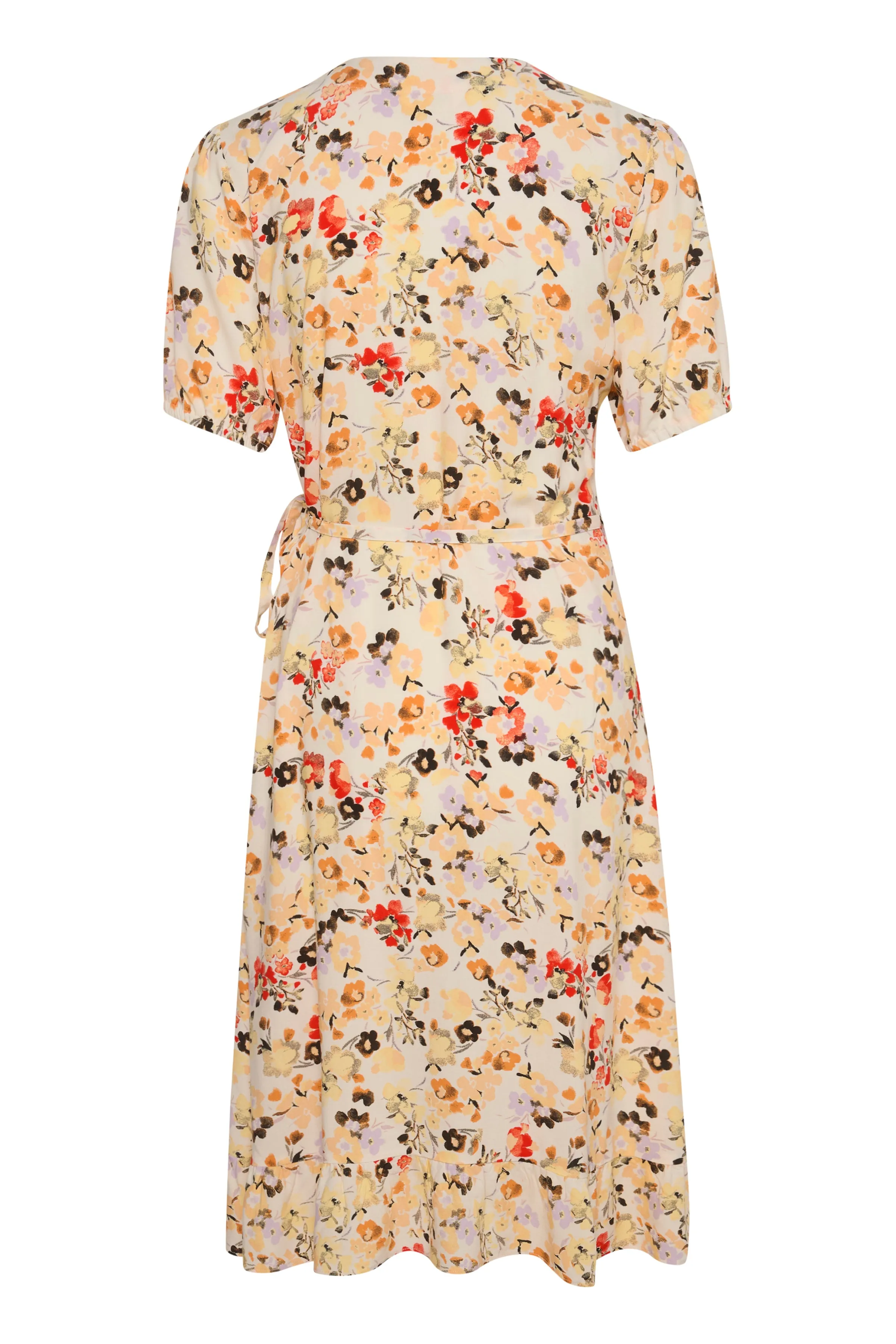 Part Two Claire Wrap Dress in Caramel Floral 7909