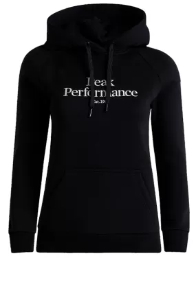 Peak Performance Women Essential Logo Hoodie Black