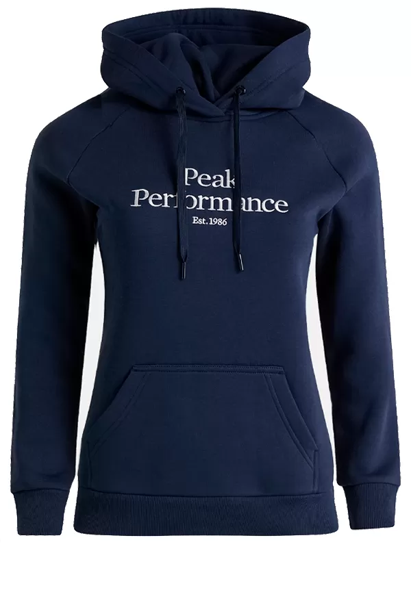 Peak Performance Women Essential Logo Hoodie Navy