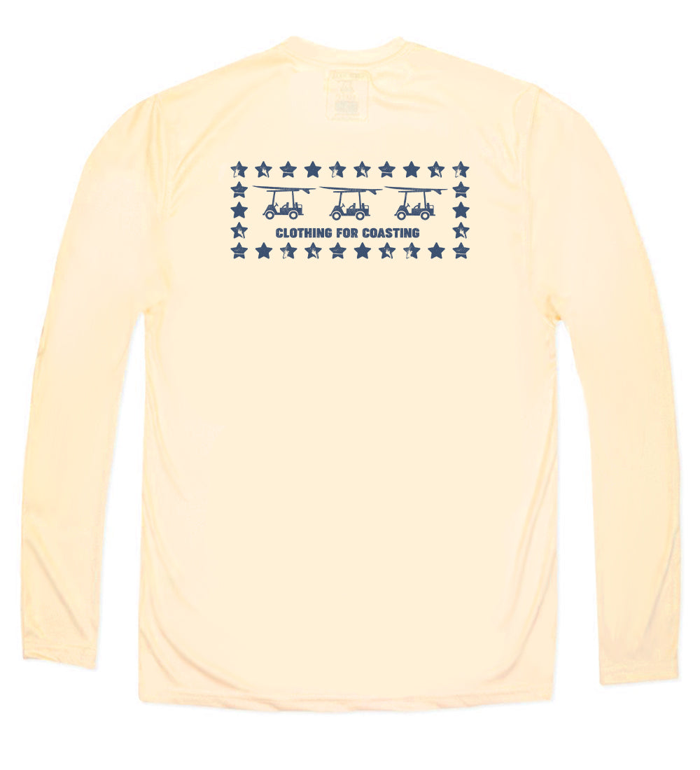 Performance Long Sleeve Stars Logo T-Shirt - Sandbar