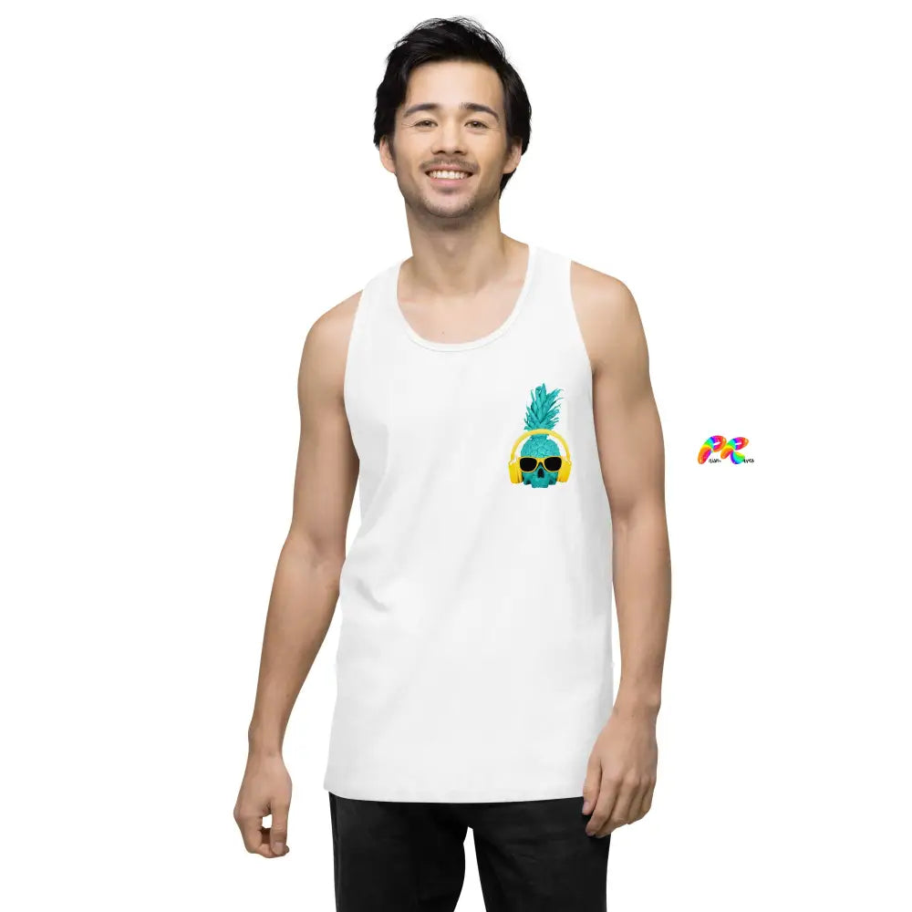 Pineapple with Headphones Men's Tank Top