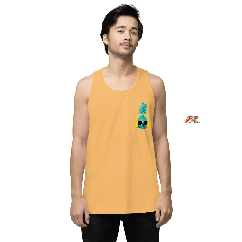 Pineapple with Headphones Men's Tank Top