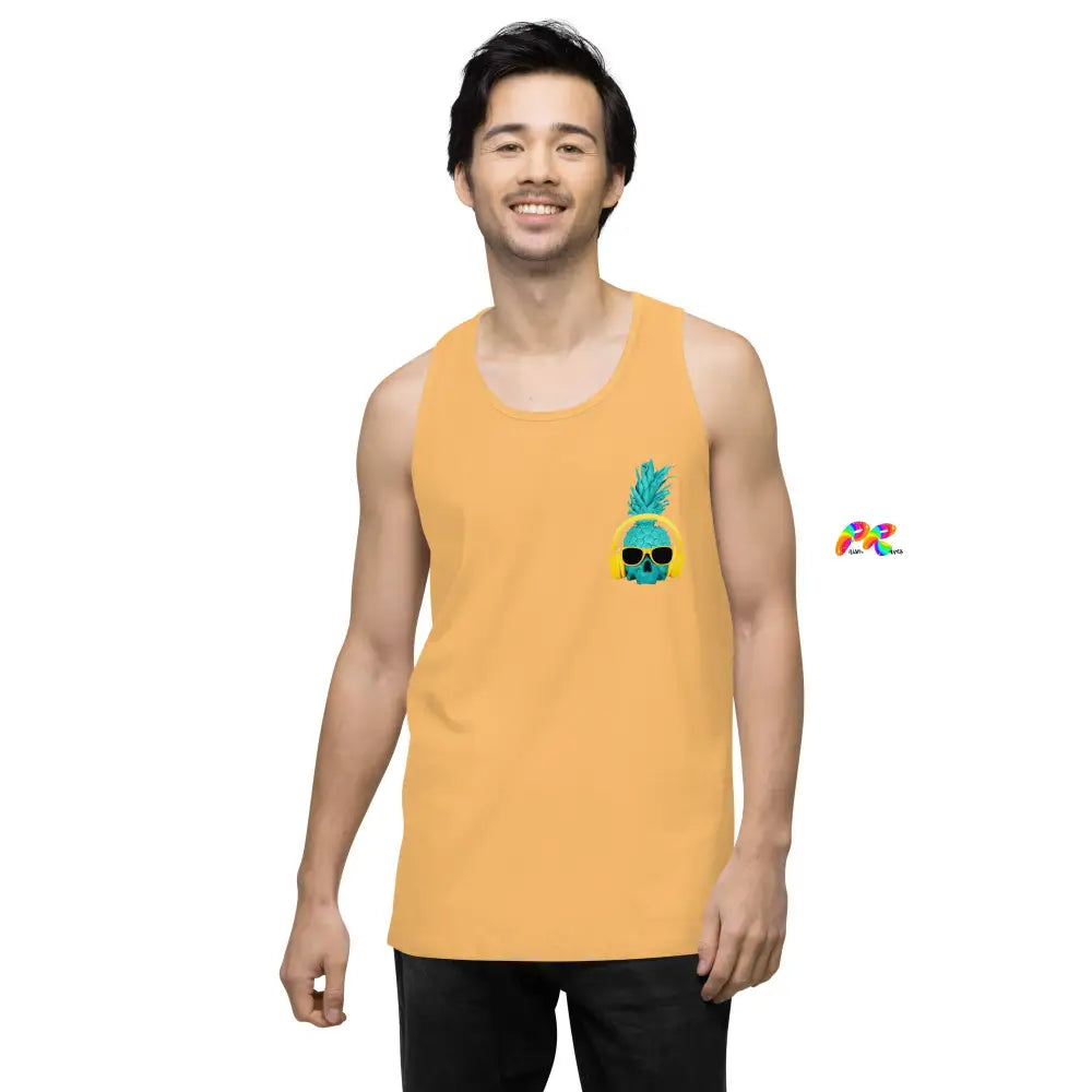 Pineapple with Headphones Men's Tank Top